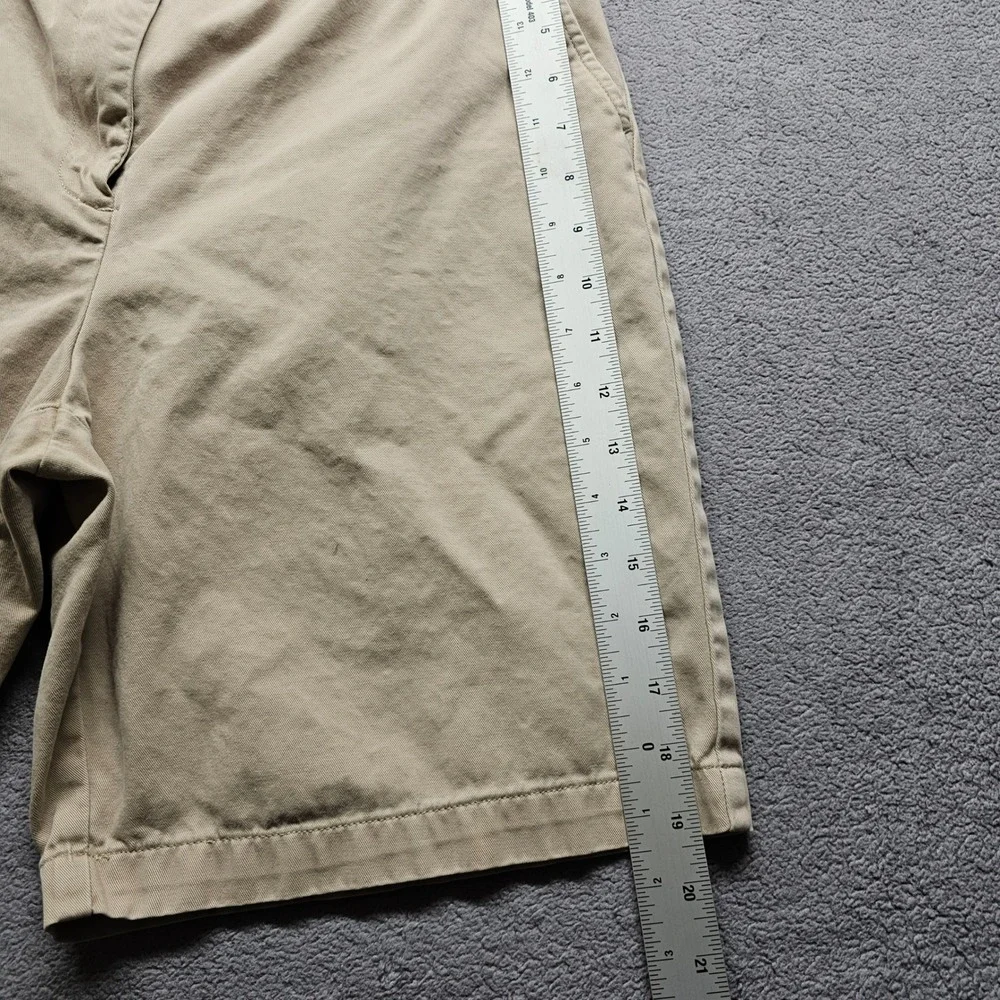 Lauren Ralph Lauren Chino Shorts Womens 10 Khaki Tan Cotton Preppy Classic Twill